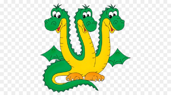 Трехголовый дракон для детей