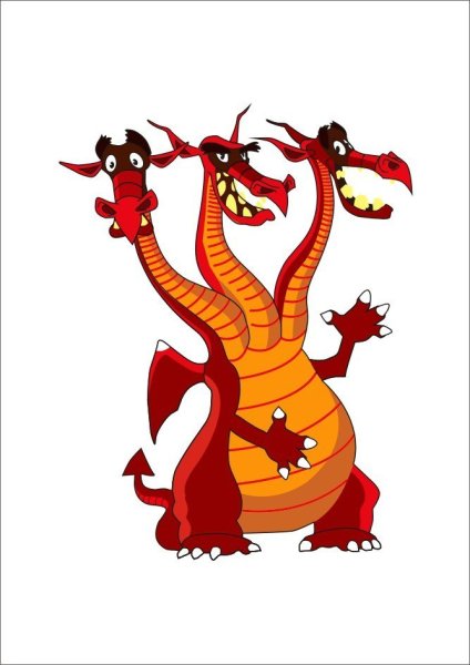 Четырехголовый змей Горыныч