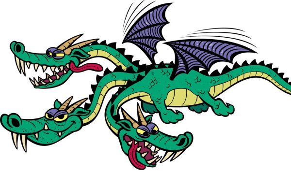 Рисунок трехголового дракона