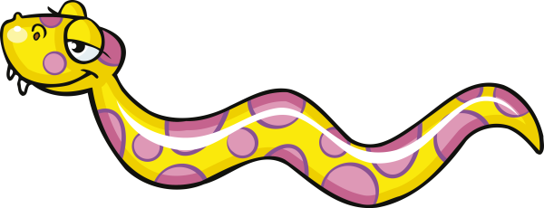 Змея красочная детская