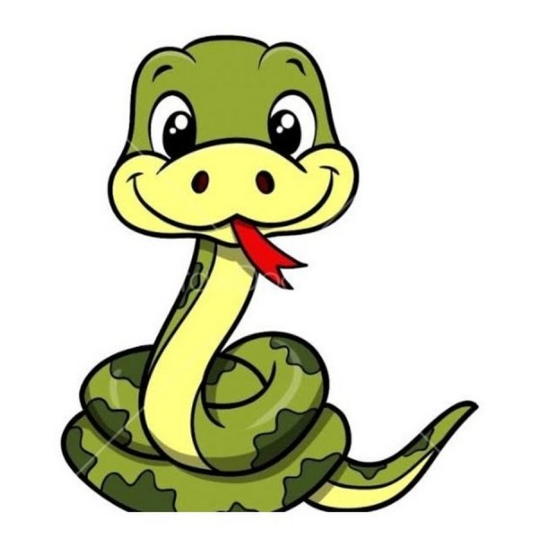 Змея мультяшный