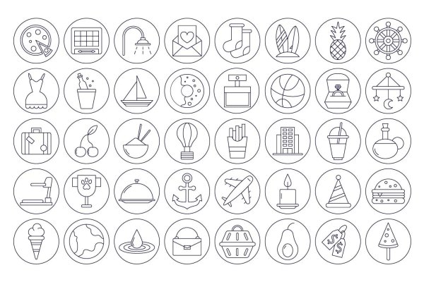 Набор иконок для вечных сторис