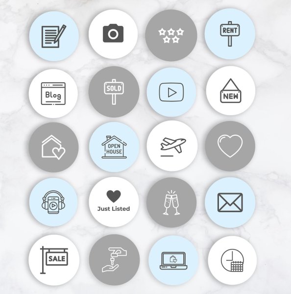 Иконки для хайлайтс в Инстаграм