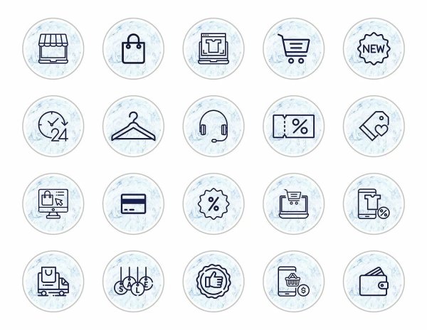 Набор иконок для актуального