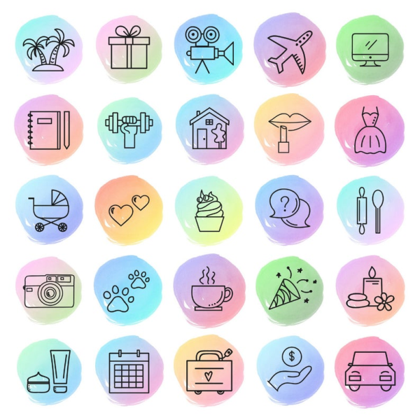 Иконки для актуального в Инстаграм