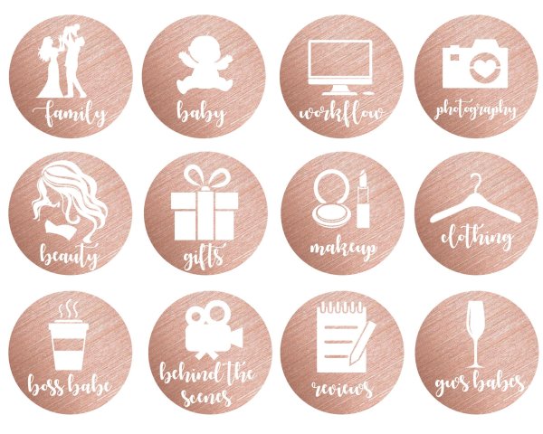 Набор значков для инстаграмма