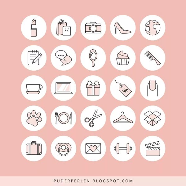 Набор иконок для Инстаграм