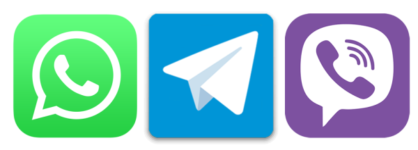Значки вацап вайбер телеграмм