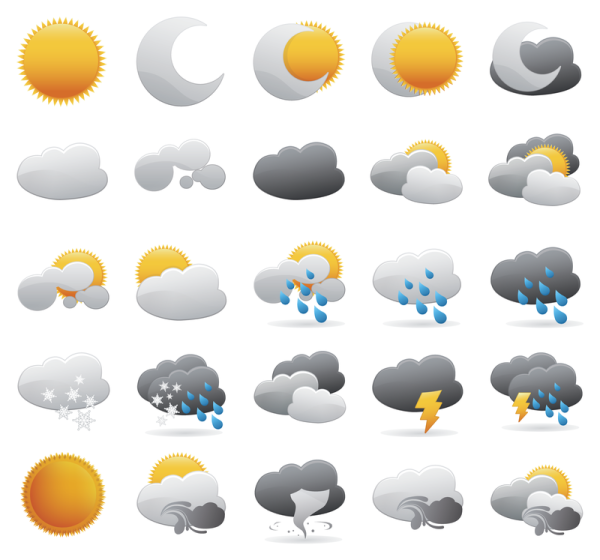 Иконки погодных явлений