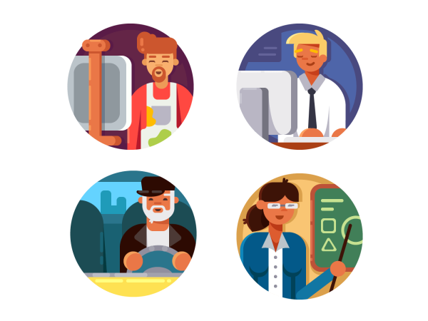 Значки к профессии учитель