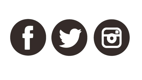 Значки соцсетей в одном стиле