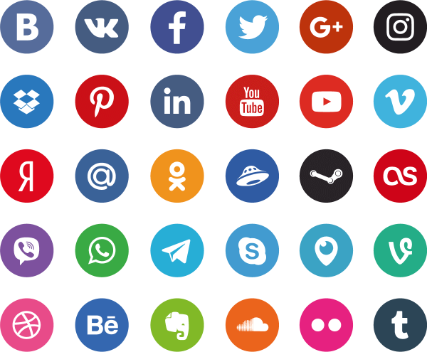 Социальные иконки