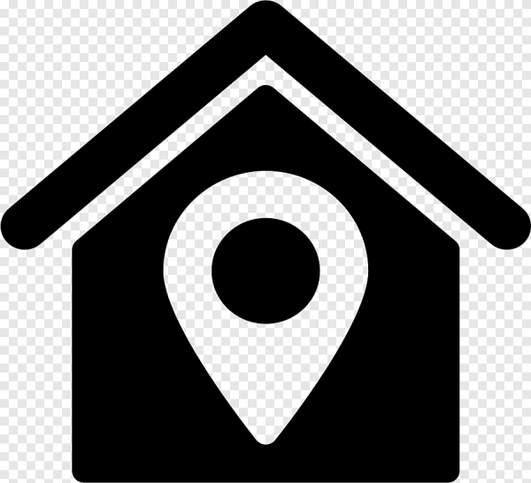 Значок домика для визитки