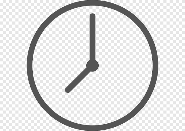 Часы значок белый