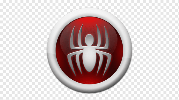 Знак человека паука на прозрачном фоне