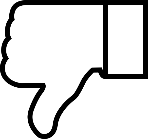 Значок дизлайк