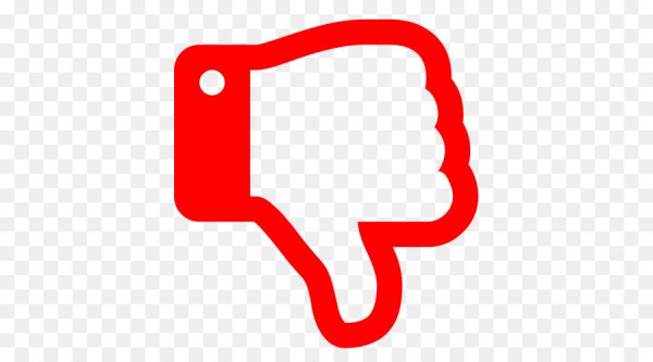 Красный палец вниз