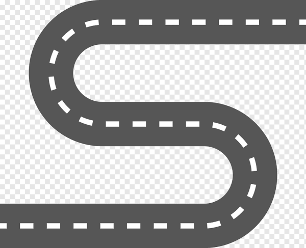 Дорога сверху на прозрачном фоне