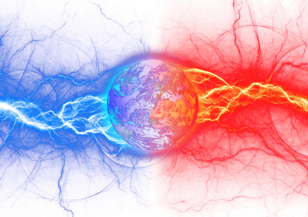 Электрический разряд на прозрачном фоне