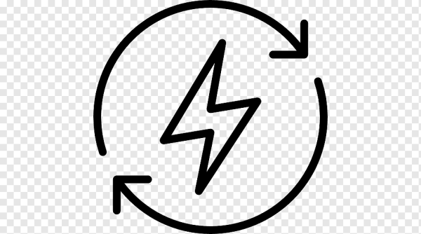 Значок энергии вектор