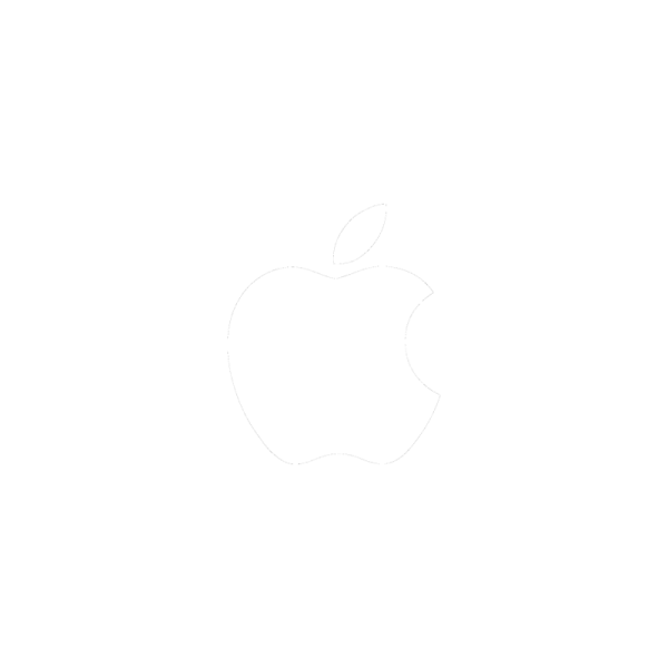 Значок Эппл белый