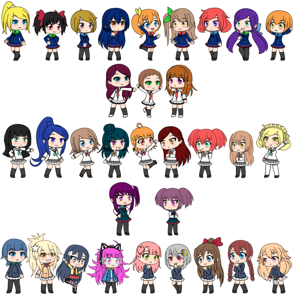 Гача персонажи из аниме