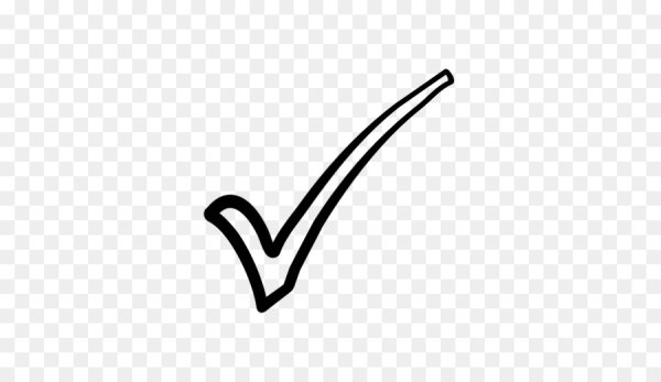 Галочка черно белая