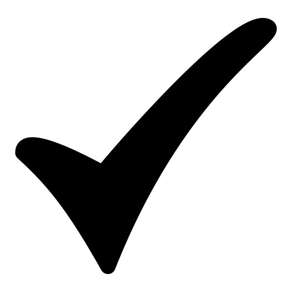 Черная галочка