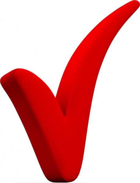 Красная галочка символ