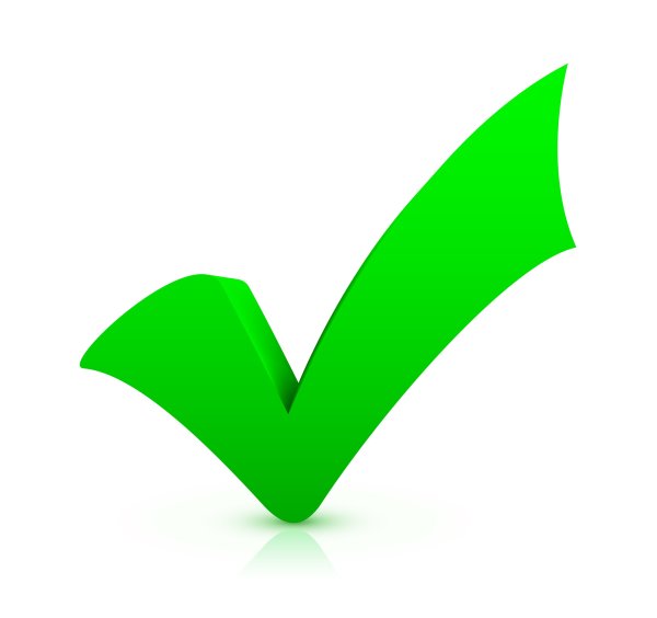 Знак зеленая галочка