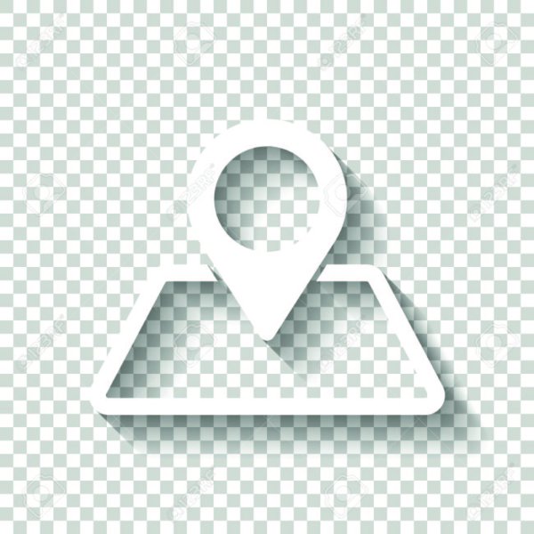 Белые иконки на прозрачном фоне