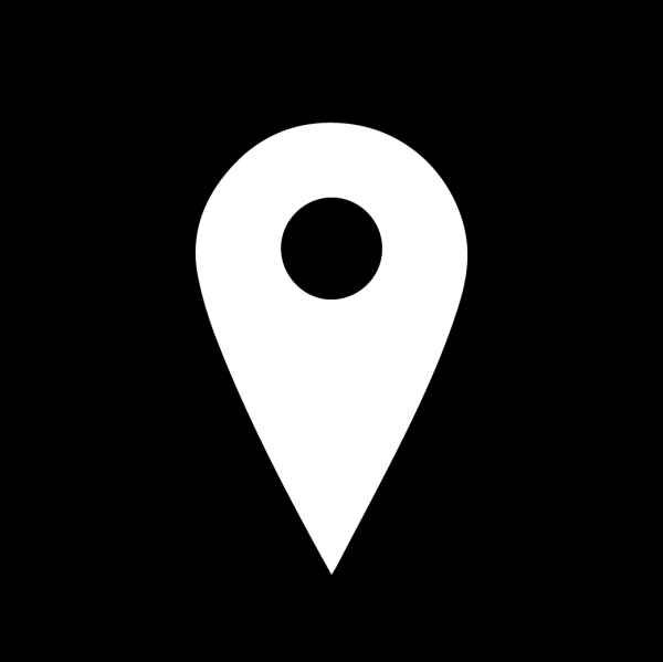 Значок местоположения белый