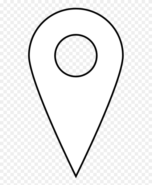 Символ местоположения белая