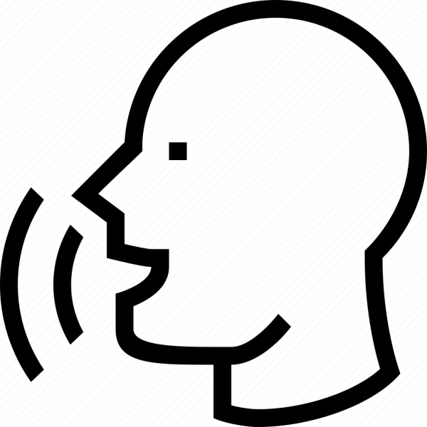 Пиктограмма человек говорит