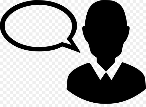 Человек говорит