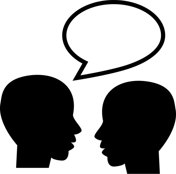 Разговор на прозрачном фоне