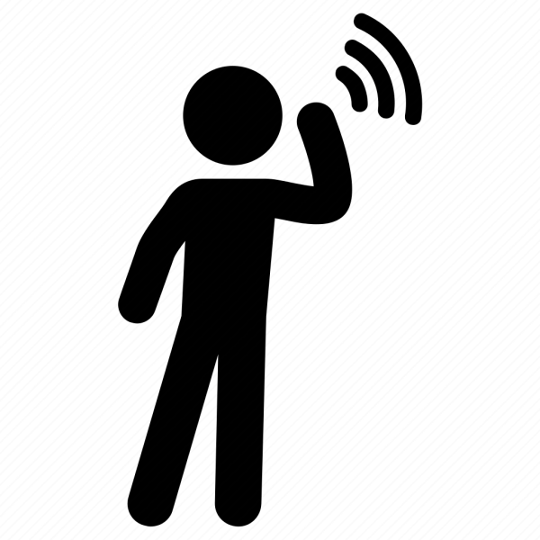 Человек говорит иконка