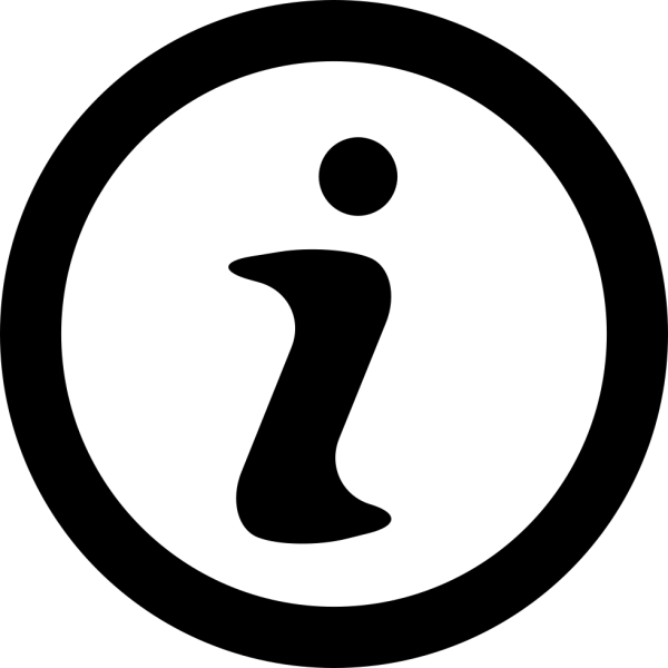 Иконка информация без фона