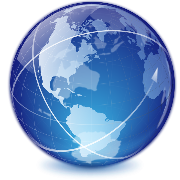 Земной шар на прозрачном фоне