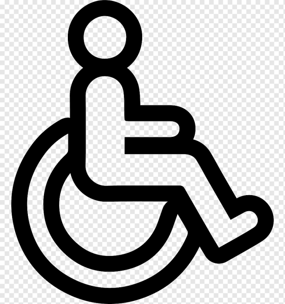 Пиктограмма инвалид на коляске