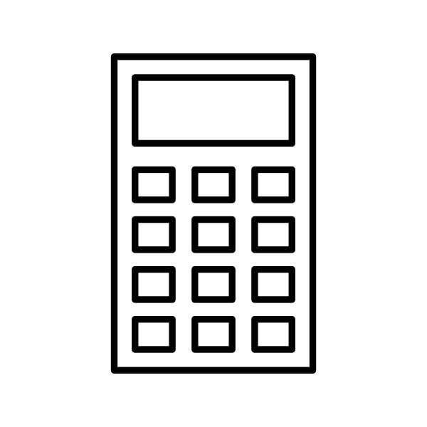 Калькулятор черно белый