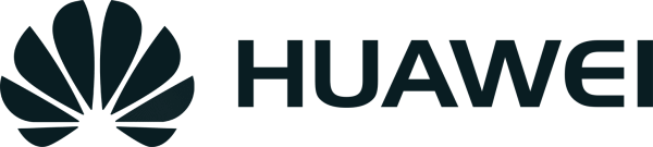 Логотип Huawei на черном фоне