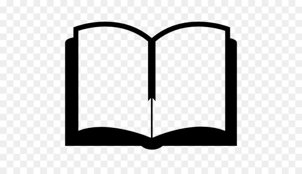 Силуэт раскрытой книги