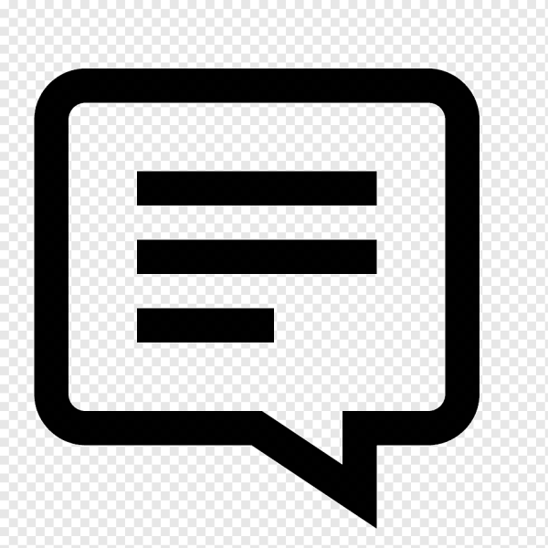 Значок комментария без фона