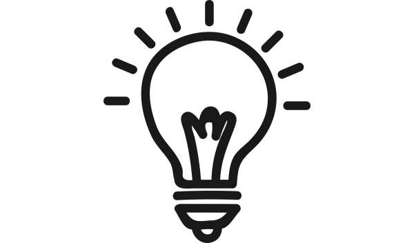 Значок лампочки без фона