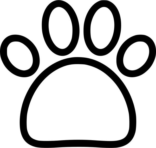 Значок след лапы