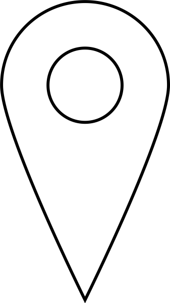 Знак локации белый