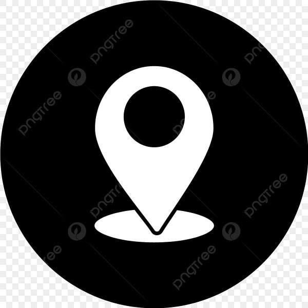Значок геолокации белый