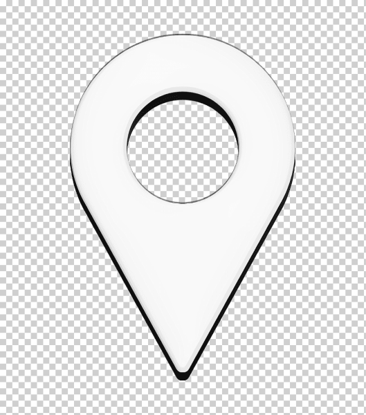 Значок локации белый