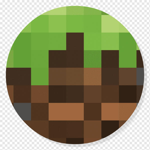 Круглый значок МАЙНКРАФТА